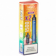Электронная сигарета HQD LUX Rainbow (Клубничный милкшейк) 2% 3000 затяжек