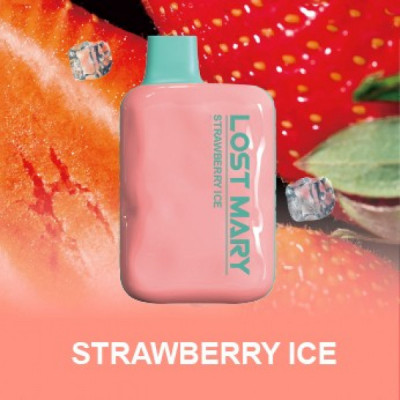 Электронная сигарета Lost Mary OS4000 Strawberry Ice (Клубника Лед) 2% 4000 затяжек