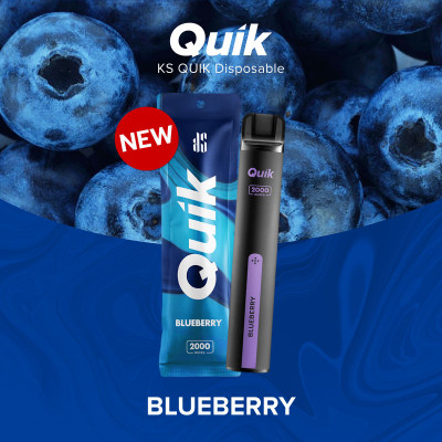 Электронная сигарета Quik Blueberry (3%, 2000 тяг)