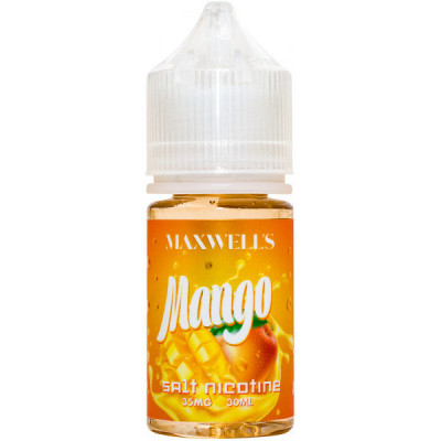 Жидкость Maxwells SALT 30 мл MANGO 35 мг/мл Тропическое манго