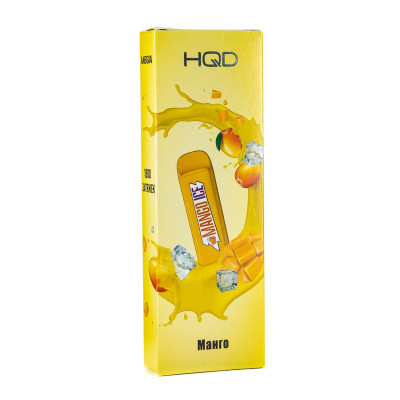 Электронная сигарета HQD Mega Mango Ice (Манго) 2% 1800 затяжек