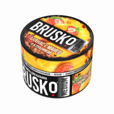 Табак для кальяна Brusko Medium Ананас с манго и клубникой 50 г
