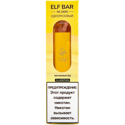 Электронная сигарета Elf Bar NC1800 Персиковый Лёд 20 мг 950 mAh