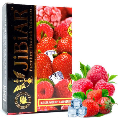 Табак для кальяна Jibiar Ice Strawberry Raspberry (Лед Клубника Малина) 50 гр