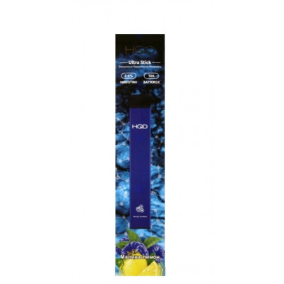 Электронная сигарета HQD Ultra Stick Razlemon (Малина Лимон) 2% 500 затяжек