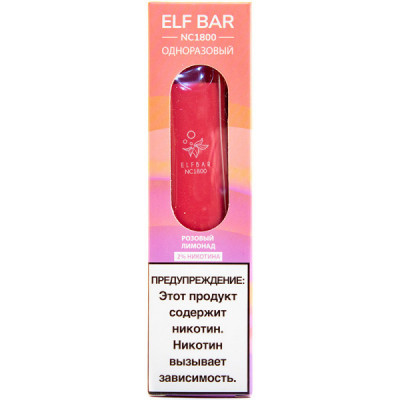 Электронная сигарета Elf Bar NC1800 Розовый Лимонад 20 мг 950 mAh