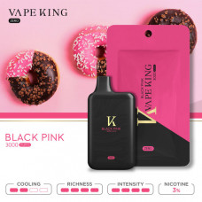 Электронная сигарета VAPEKING Zero Black Pink (Донат) 3% 3000 затяжек