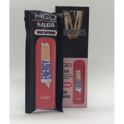 Электронная сигарета HQD MEGA Energy Drink (Энергетик) 2% 1800 затяжек