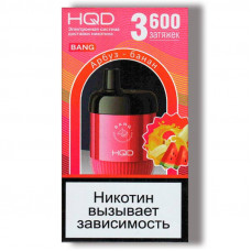 Электронная сигарета HQD Bang 3600 затяжек Арбуз - Банан