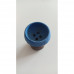 Глиняная чаша для кальяна сине-коричневая